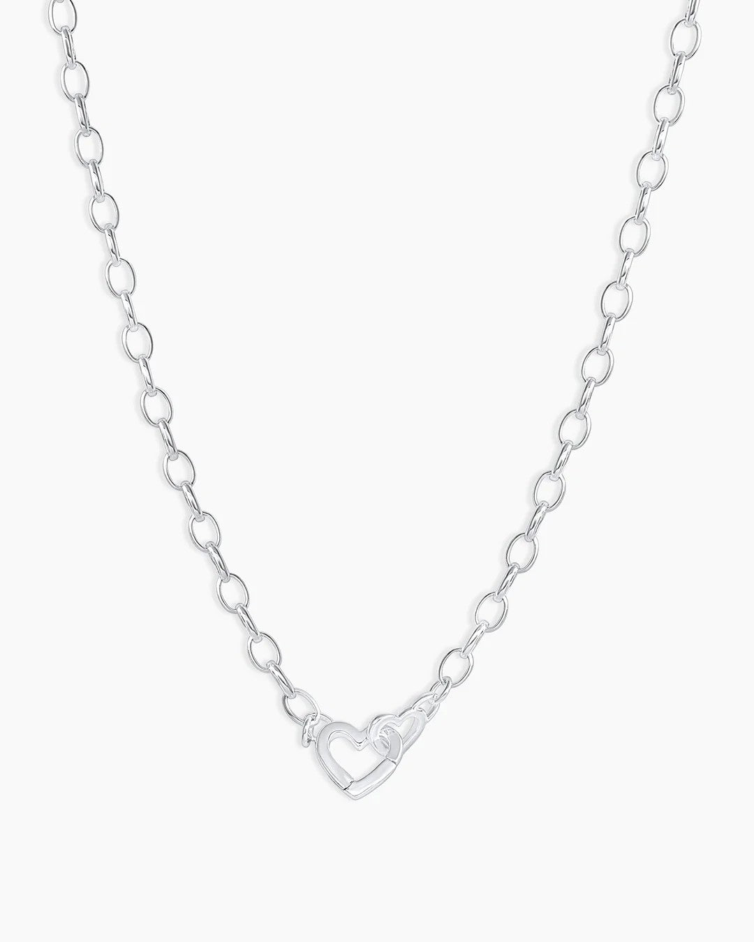Silver Parker Heart Necklace