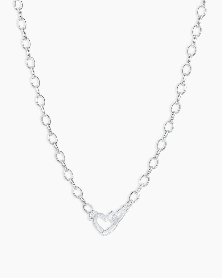 Silver Parker Heart Necklace
