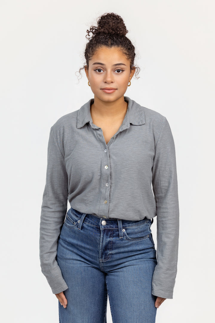 Slate Blue Shirt