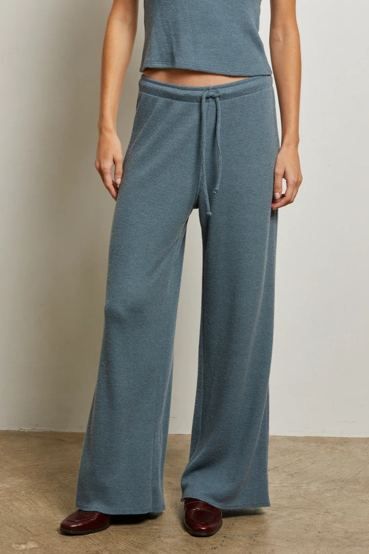 Slate Blue Maddie Drawstring Pant