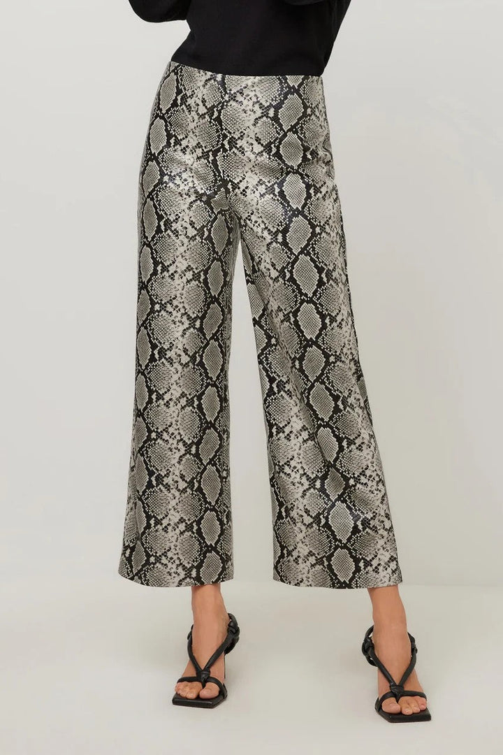 Snake Print Faux Leather Kelly Pant