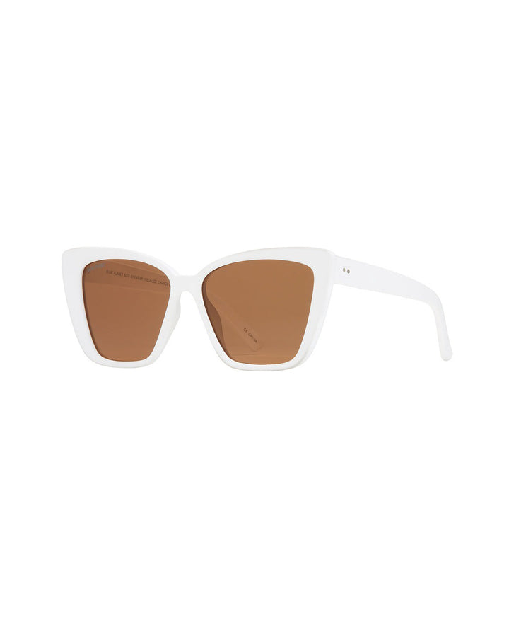 Soft White Lassen Brown Polarized Sunglasses