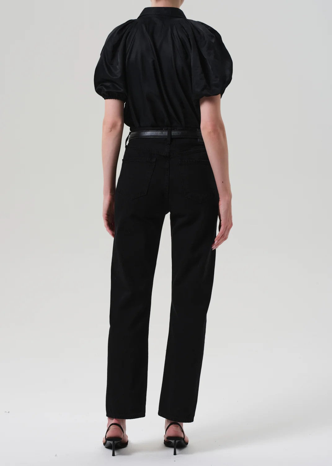 Solid Black High Rise Blaine Jean