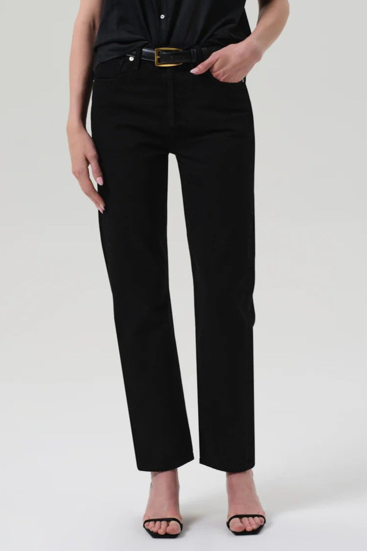 Solid Black High Rise Blaine Jean