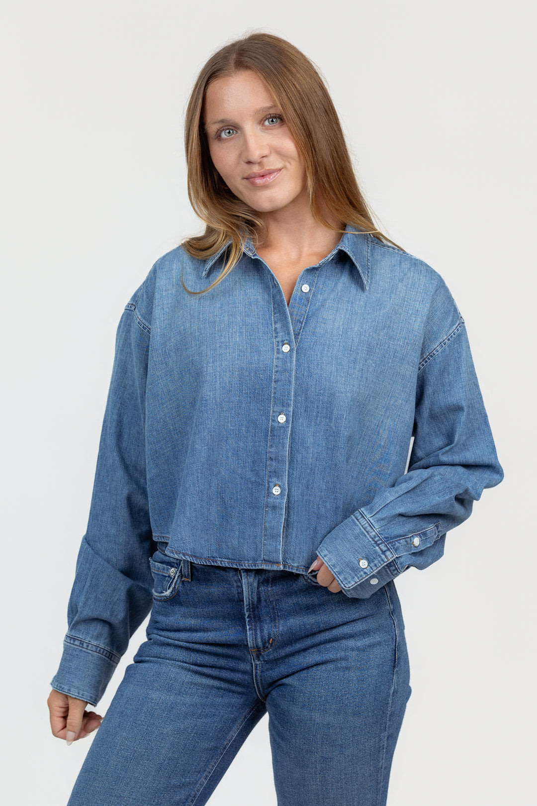 Somerset Cropped Ana Denim Shirt