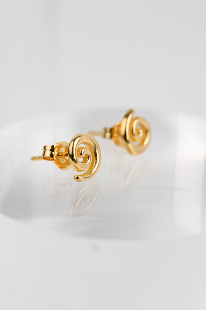 Spiral Stud Earrings