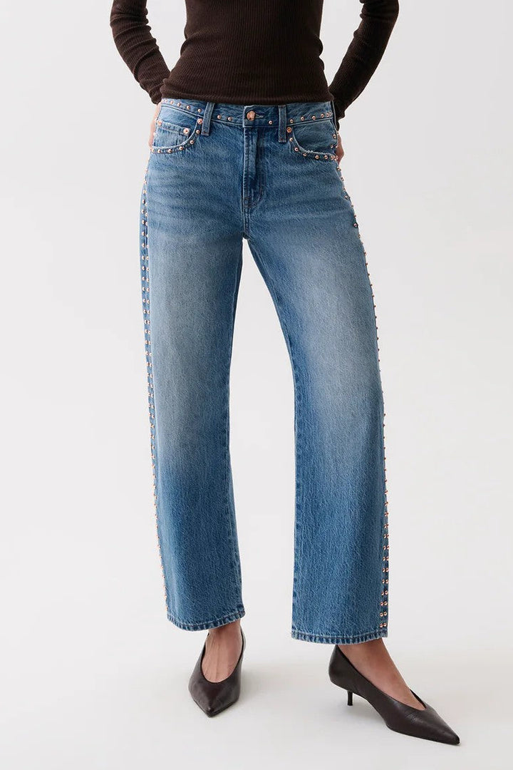 Star Studded Bowed Straight Lexi Jean