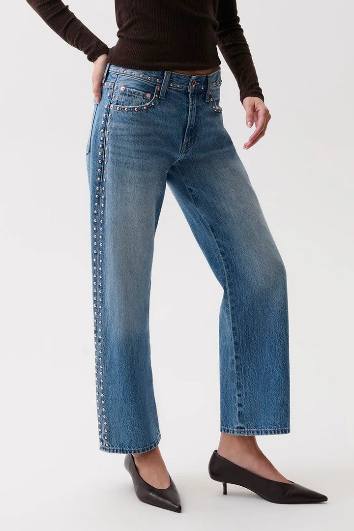 Star Studded Bowed Straight Lexi Jean
