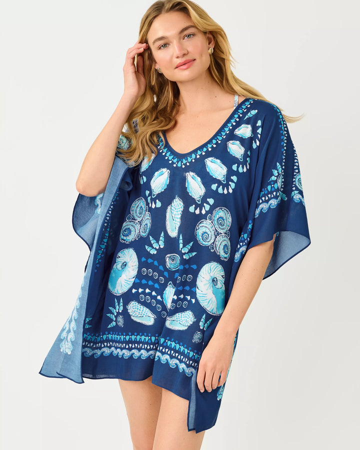 Starlight Navy Shell Airsy Coverup