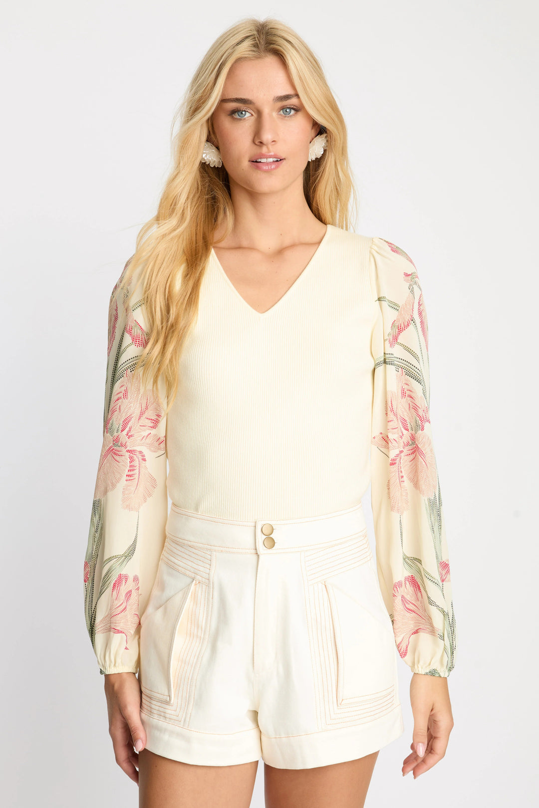 Stippled Iris Arielle Top