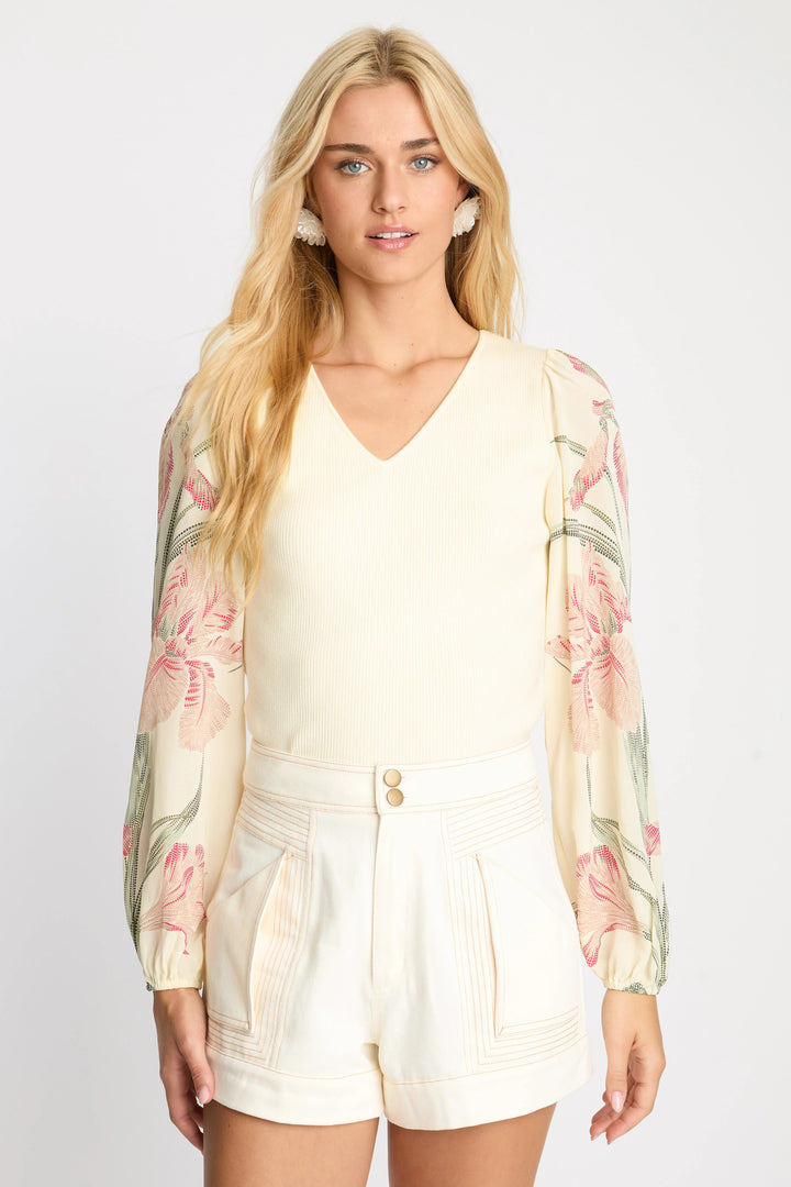 Stippled Iris Arielle Top