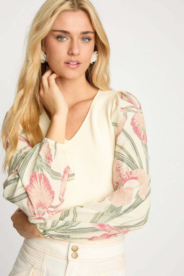 Stippled Iris Arielle Top