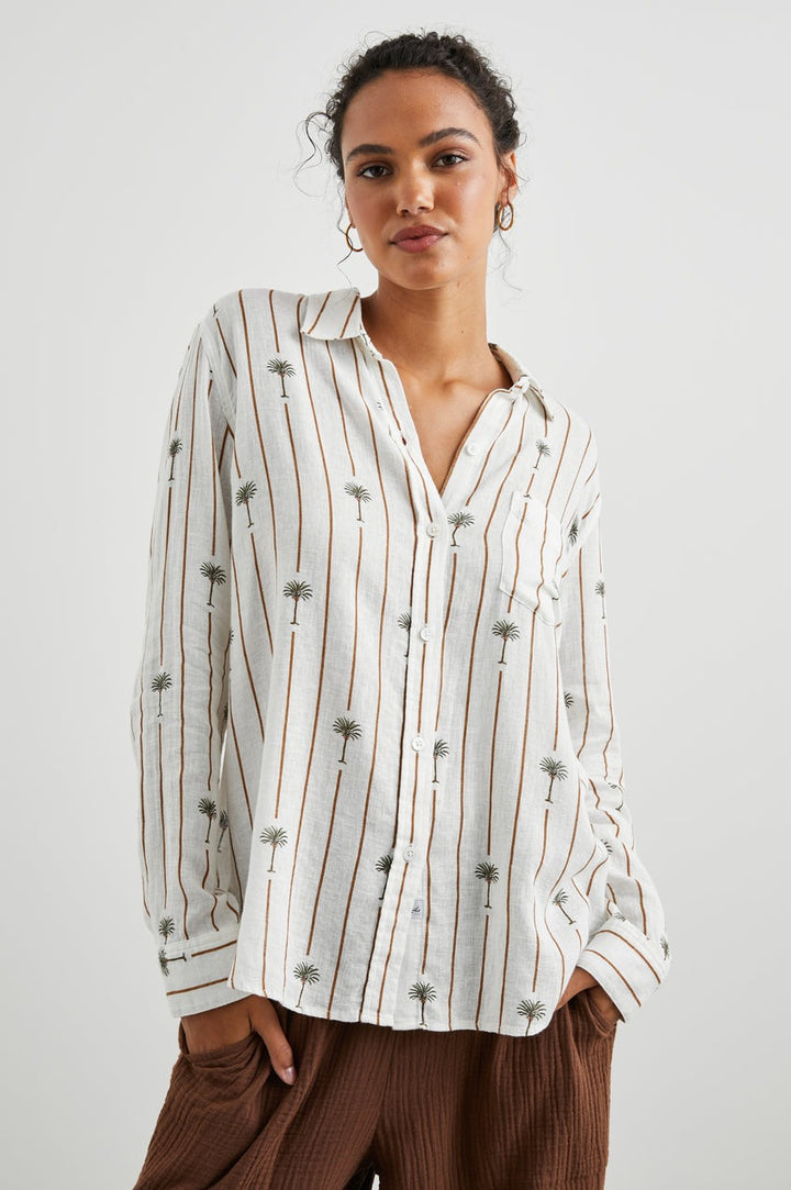 Stripe Palms Charli Shirt