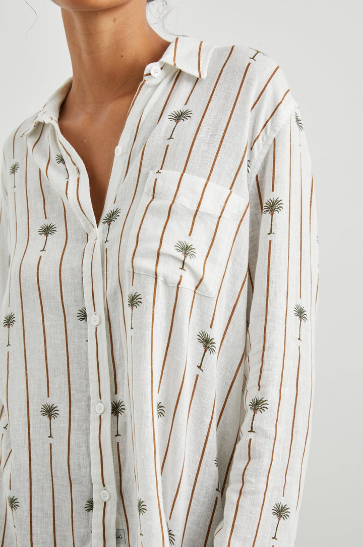 Stripe Palms Charli Shirt