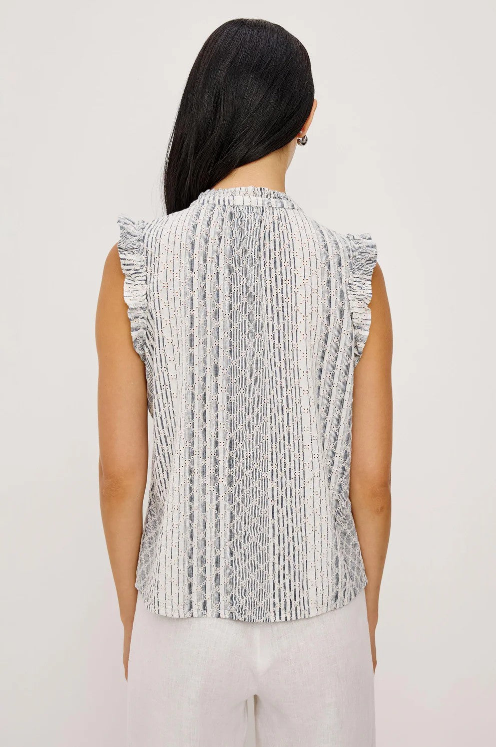 Striped Eyelet Arlene Top