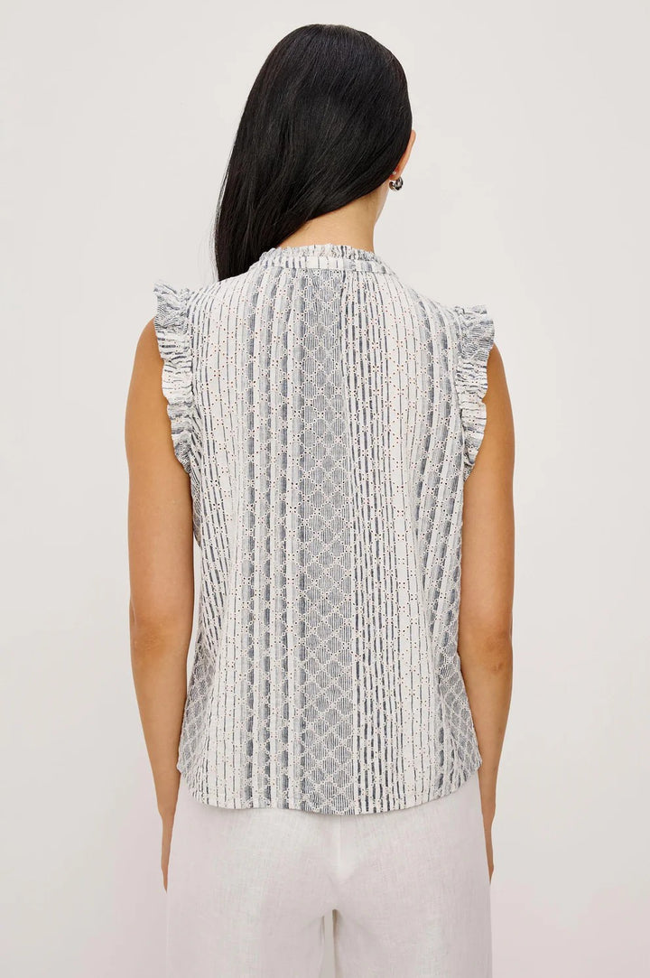 Striped Eyelet Arlene Top