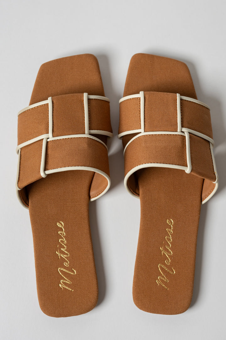 Tan Biscayne Slide Sandal