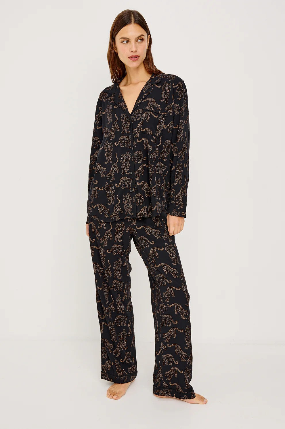 Tan Jaguars Varra Pajama Set