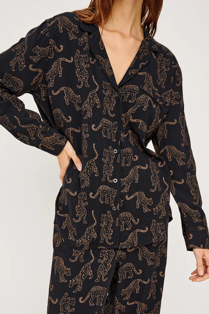 Tan Jaguars Varra Pajama Set