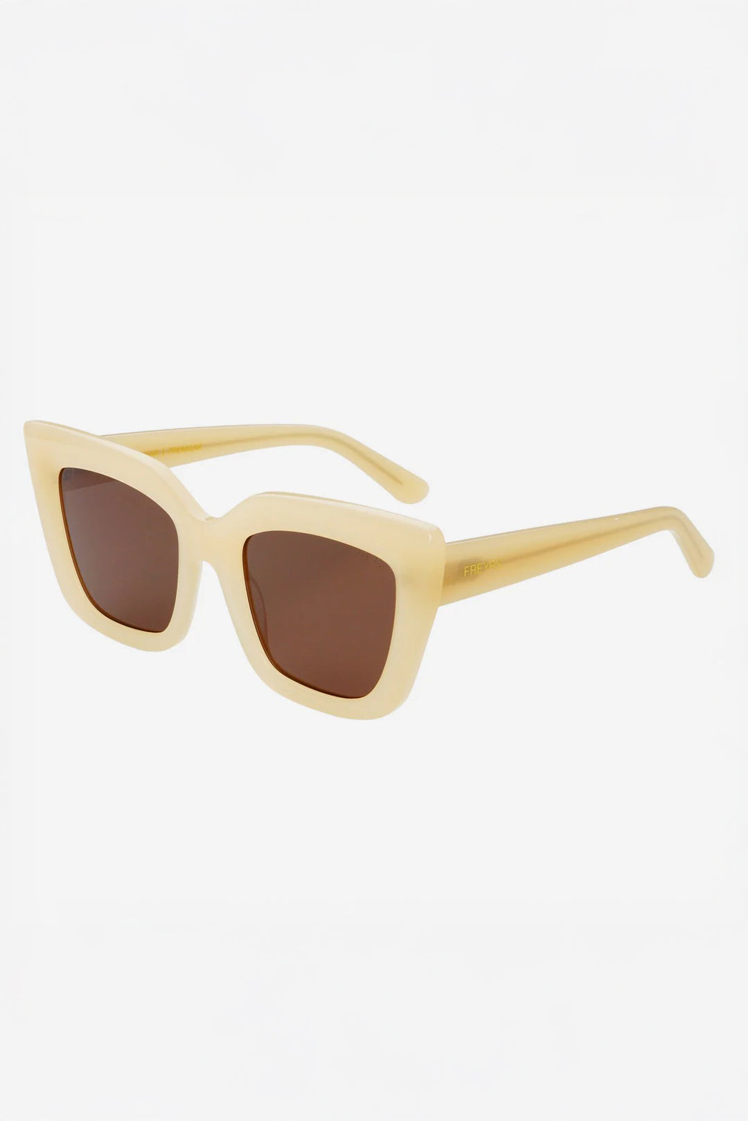 Tan Portofino Oversized Cat Eye Sunglasses