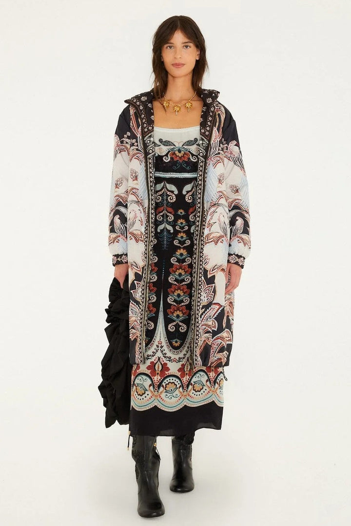 Tapestry Dream Cream Puffer Coat