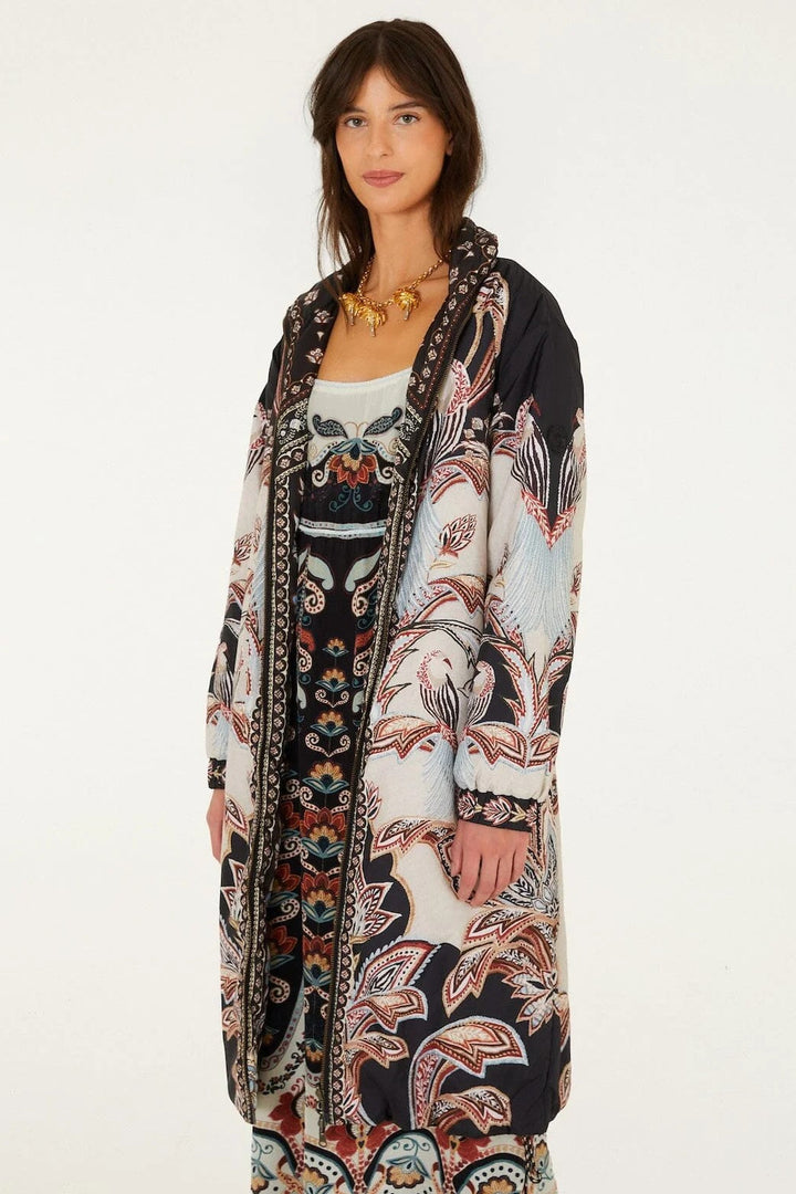 Tapestry Dream Cream Puffer Coat