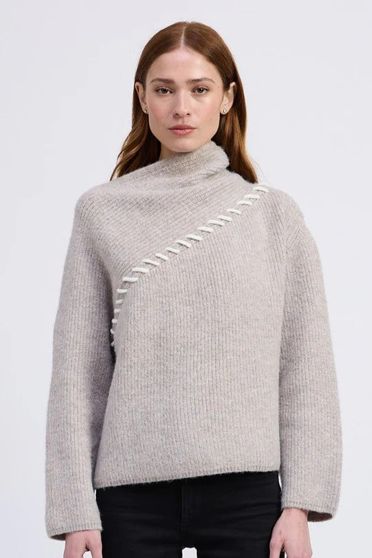 Taupe Ivory Bernadette Sweater