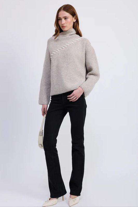 Taupe Ivory Bernadette Sweater