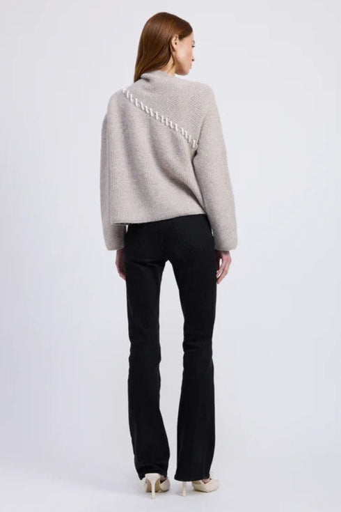 Taupe Ivory Bernadette Sweater