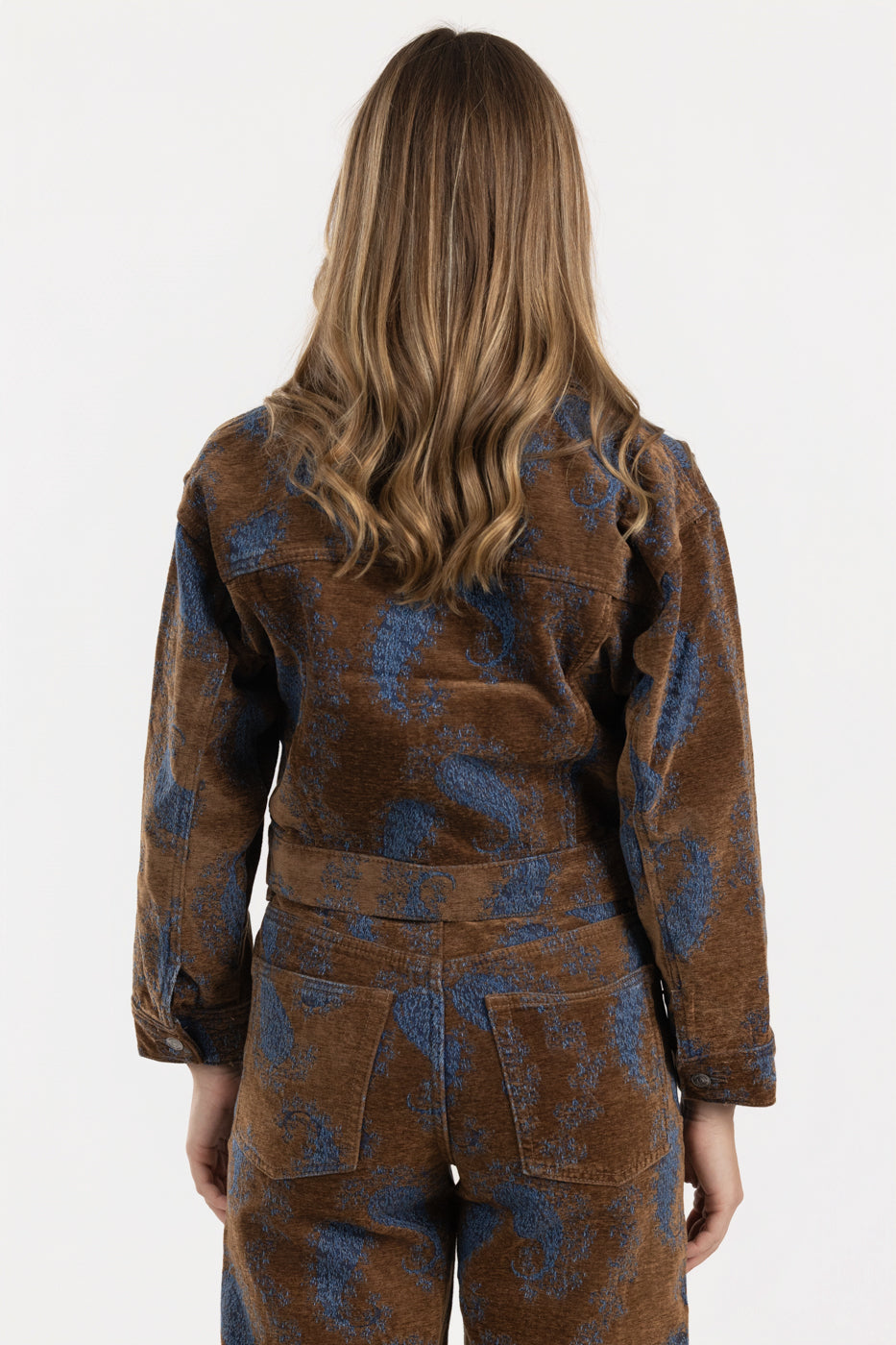 Teal Paisley Dove Jacket