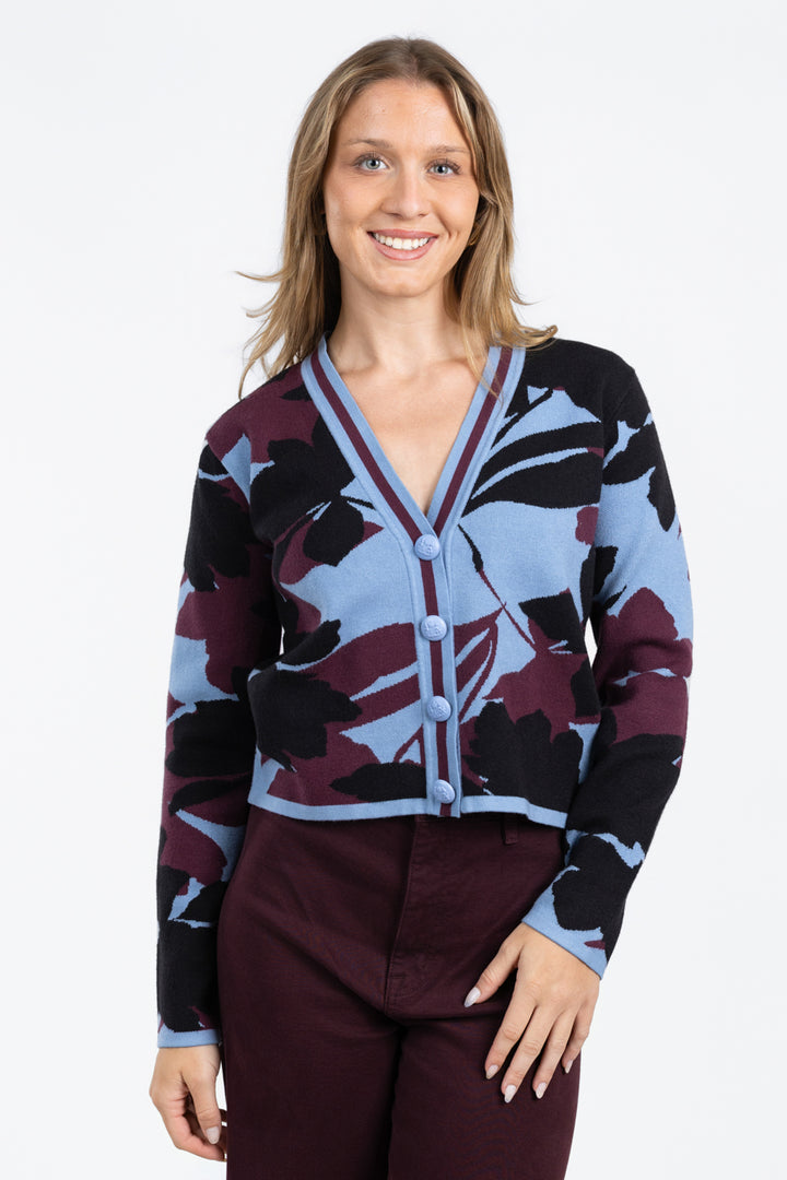 Three Tone Block Brook Cardigan