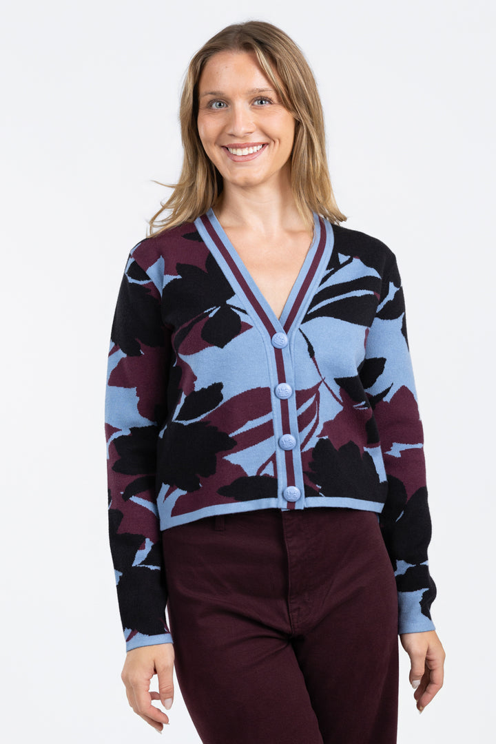 Three Tone Block Brook Cardigan