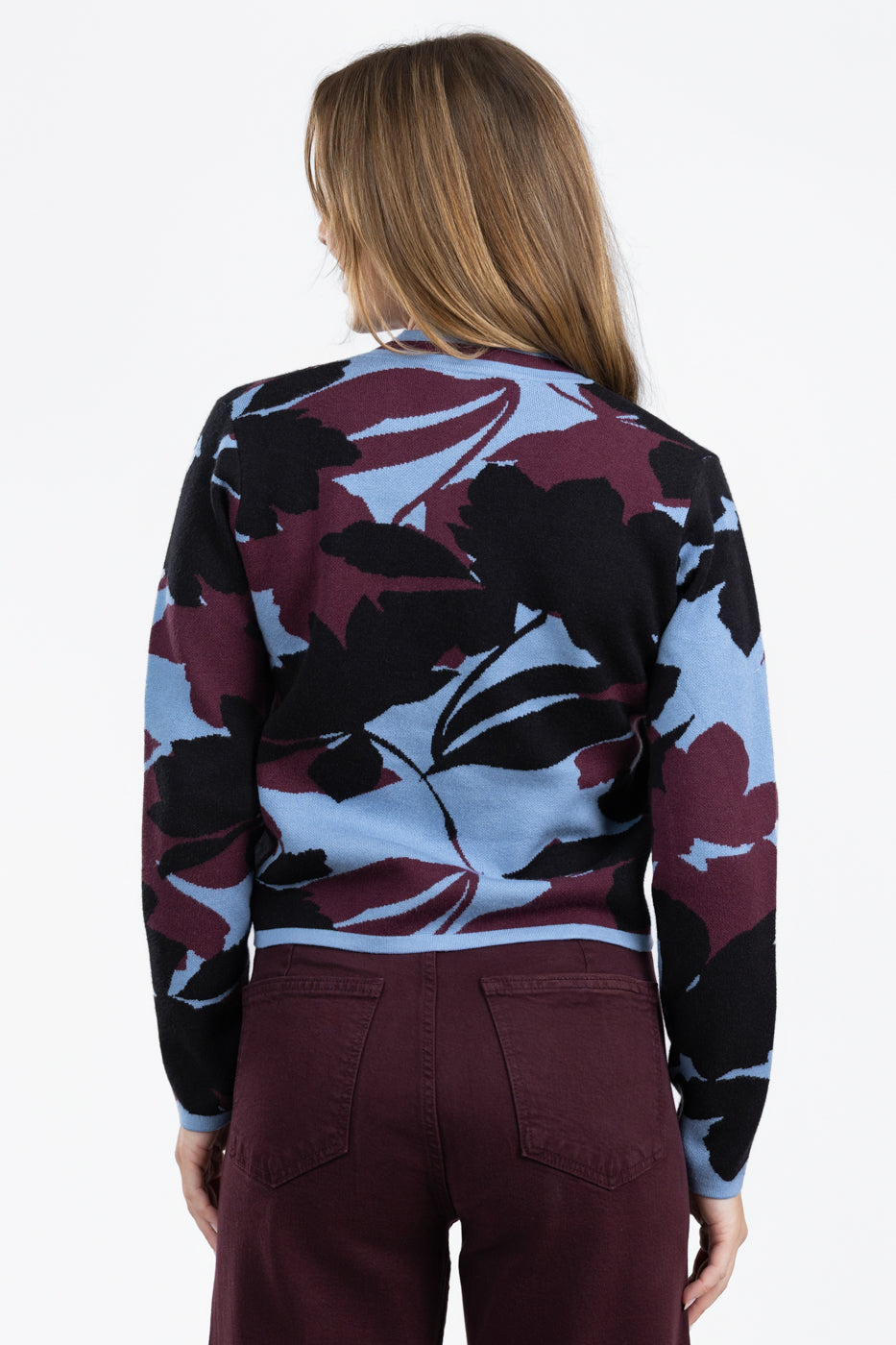 Three Tone Block Brook Cardigan
