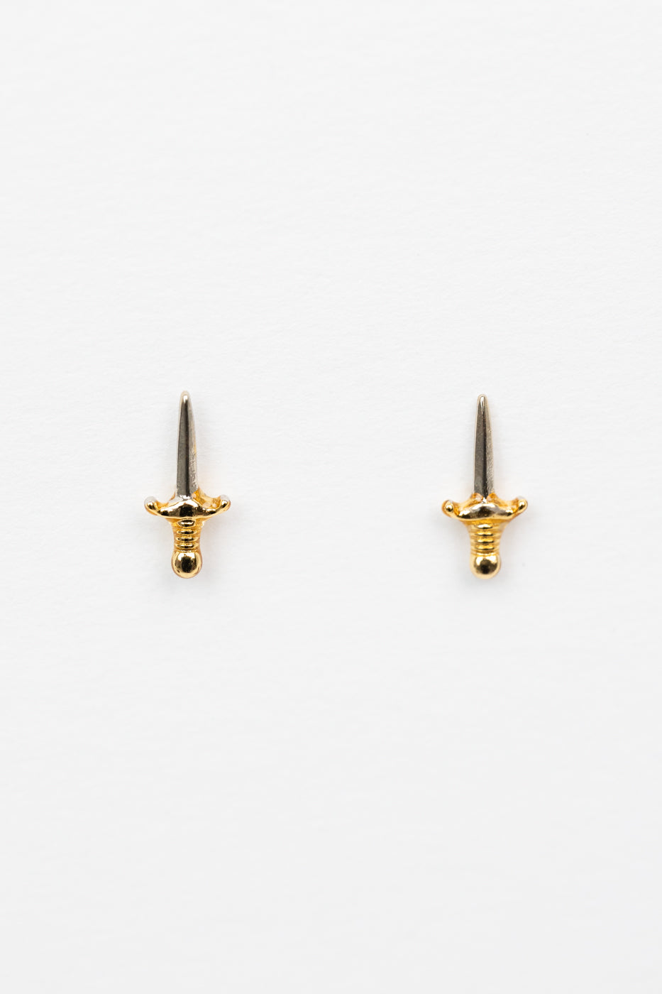 Tiny Dagger Stud Earrings