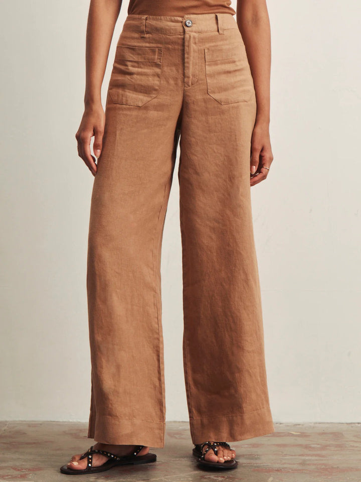 Toasted Coconut The Marine Linen Pant