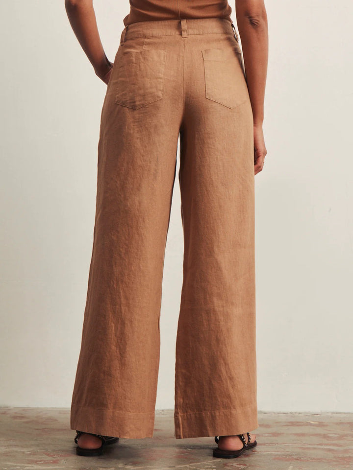 Toasted Coconut The Marine Linen Pant