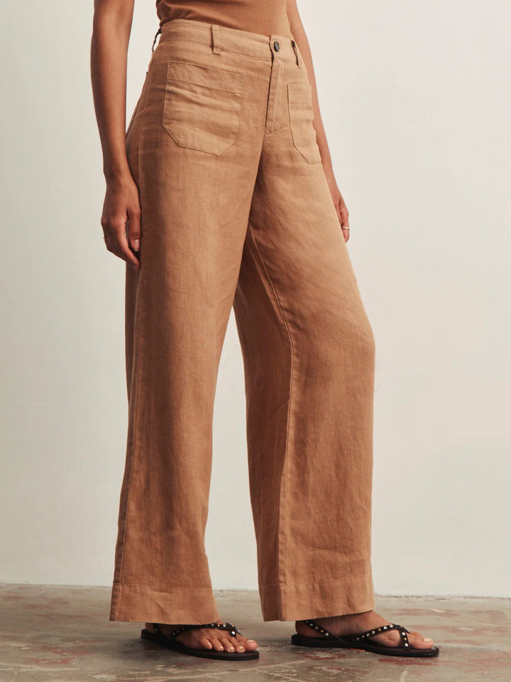 Toasted Coconut The Marine Linen Pant