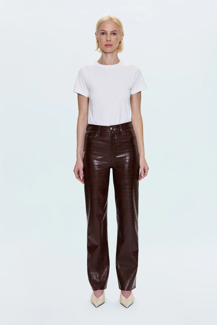 Tobacco Croc Cassie Pant