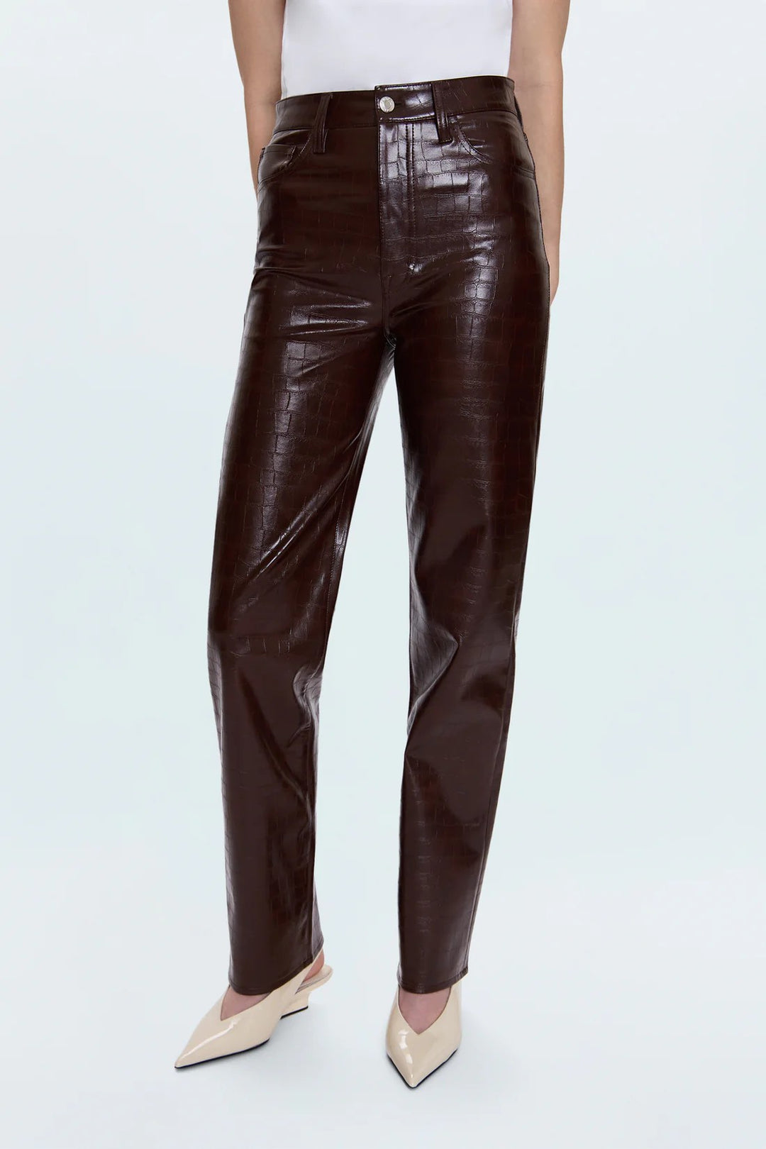 Tobacco Croc Cassie Pant
