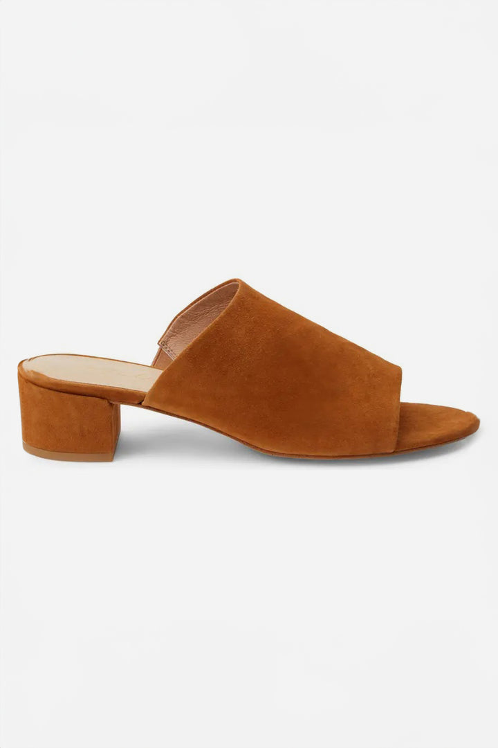 Tobacco Suede Otis Heeled Sandal