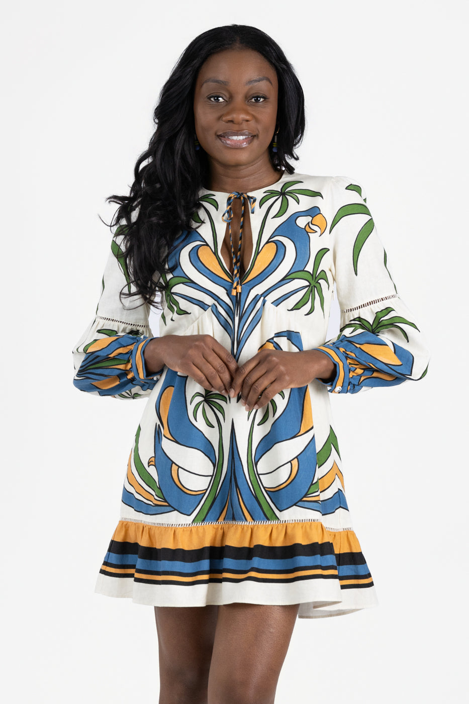 Tropical Graphic Mini Dress