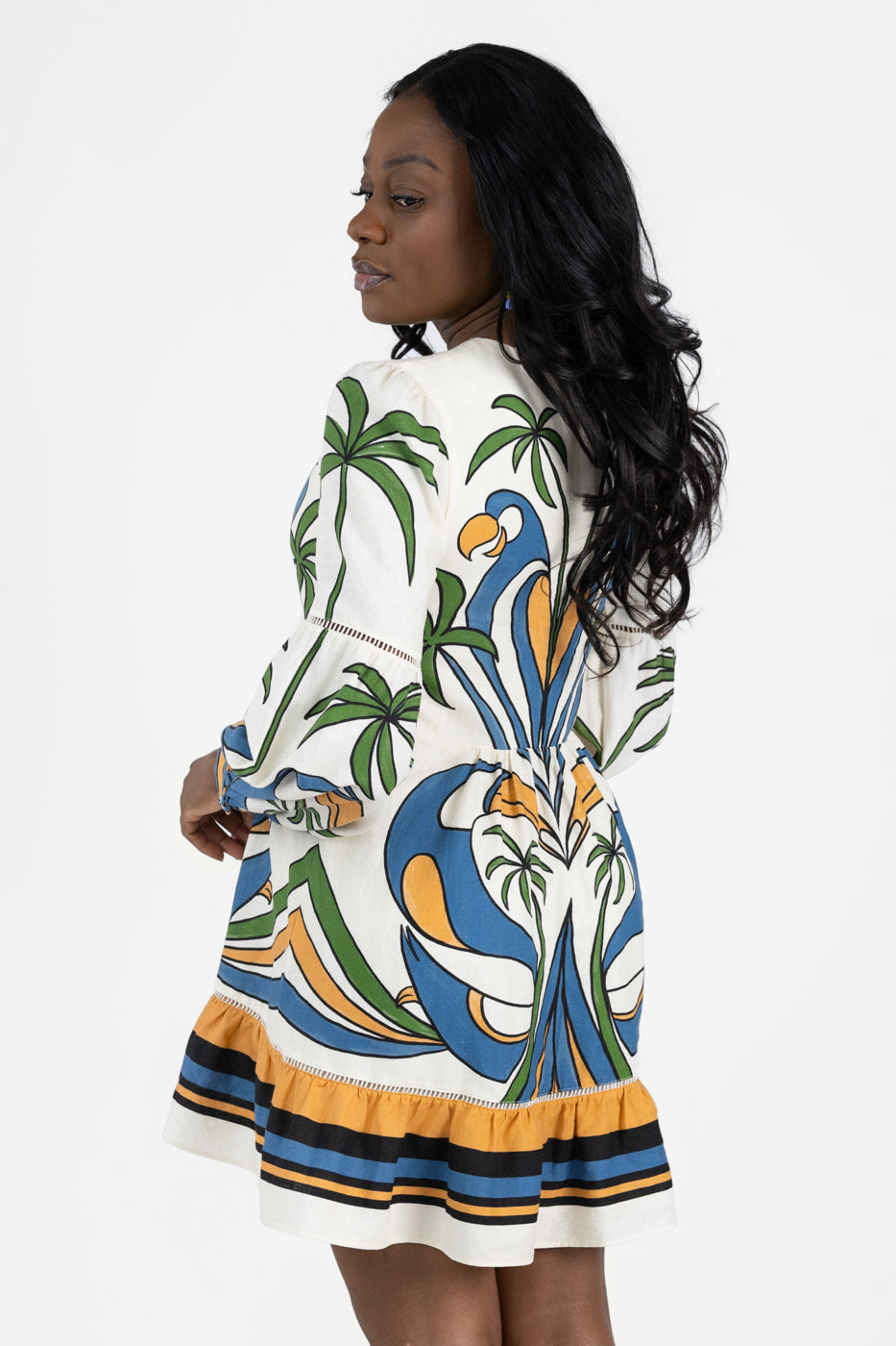 Tropical Graphic Mini Dress
