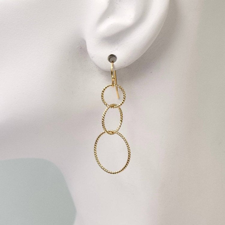 Twisted Ring Catalina Earrings