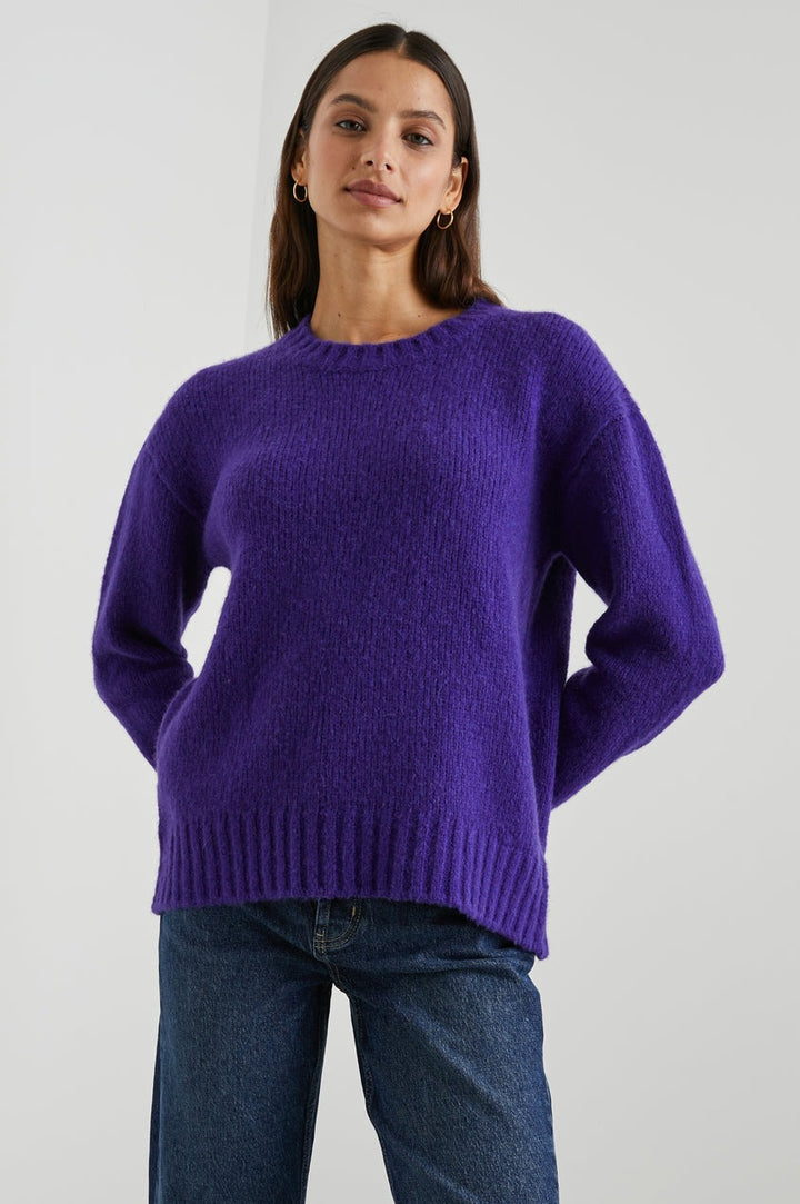 Ultra Violet Wool Blend Olivia Sweater