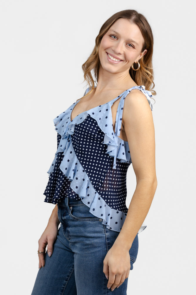 Vintage Navy Adalina Top