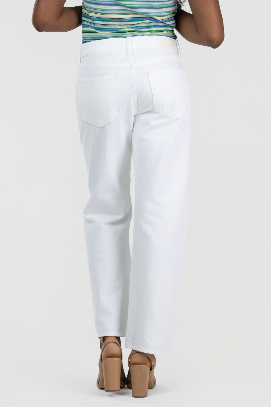 Vivid White Mid Rise Lexi Jean
