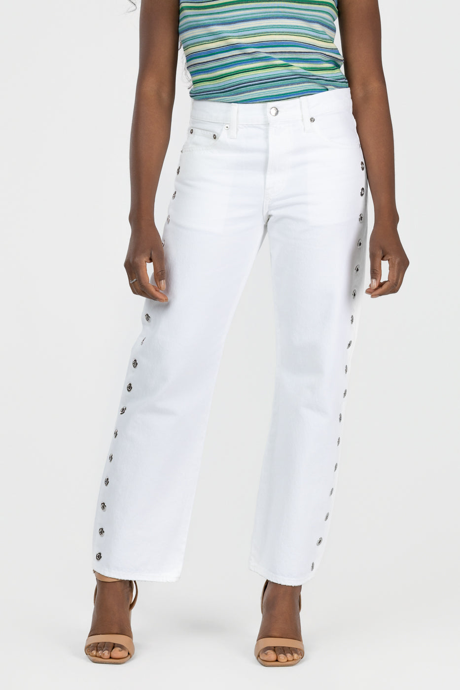 Vivid White Mid Rise Lexi Jean