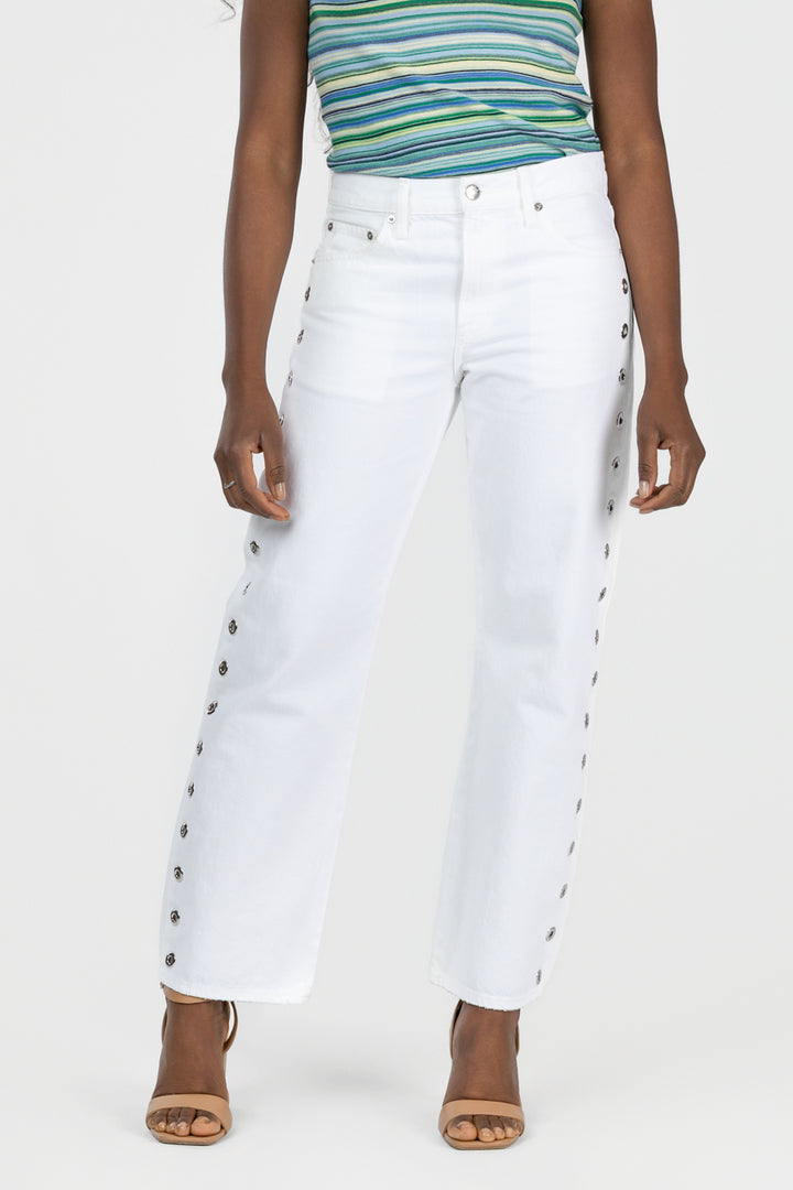 Vivid White Mid Rise Lexi Jean