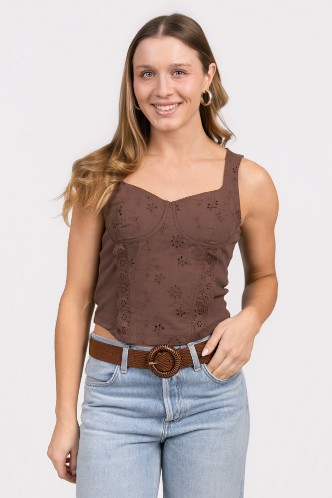 Walnut Dixie Knit Top