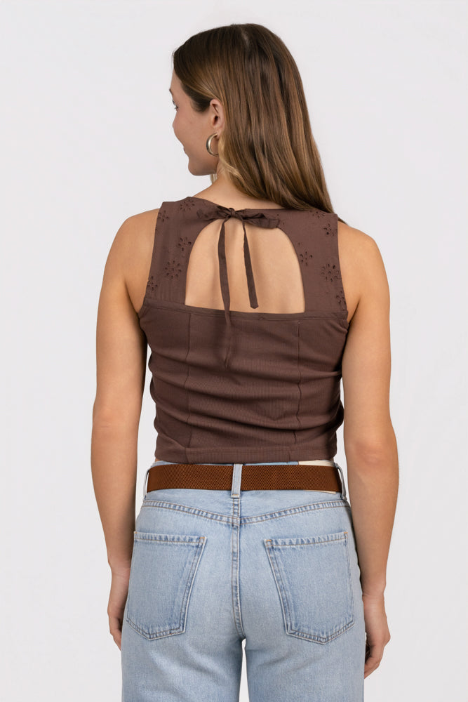 Walnut Dixie Knit Top